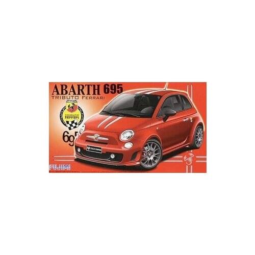 Fujimi Plastic Assembly Car Model 1/24 Scale Fiat Abbas ABARTH Ferrari695 Car Adult Collection DIY Assembly Kit 12384