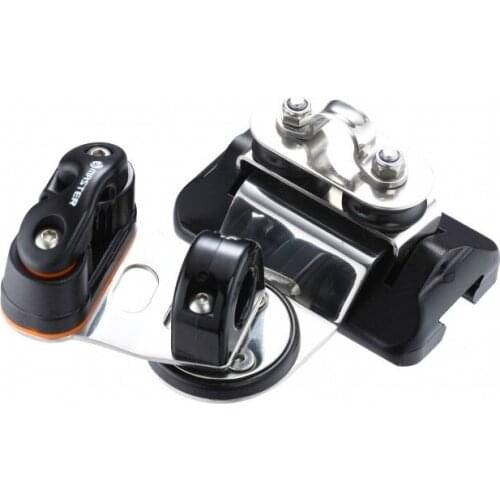 Marine Boat Sailboat Dinghy 22mm 0.87 Inch Pivoting Eyestrap Single Control Sheave Swivel Base Car Master TC-2210HL