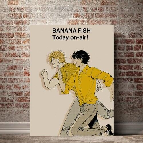 Wall Art Banana Fish Canvas Painting HD Prints Anime Boys Poster Home Decor For Bedroom Background Modular Pictures Framework