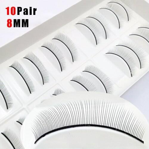 New 10 Pairs/Set False Eyelashes Handmade Training Lashes For Beginners Teaching Lashes Eye Extension Tools Practice Hot Sale