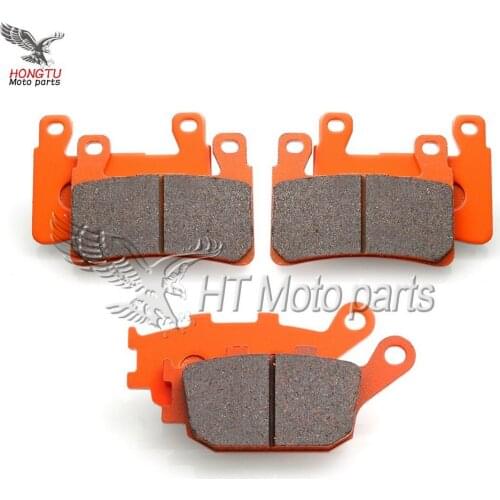 Motorcycle Front Rear Brake Pads For Honda VTR1000 00-07 CBR600 99-07 CB400 04-05 CB1300 03-11 CBR900 98-03