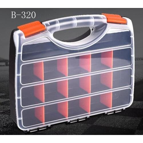 Hand-held Plastic Tool Parts Box Packaging Box Portable Practical Electronic Components Screw Removable Storage Screw New