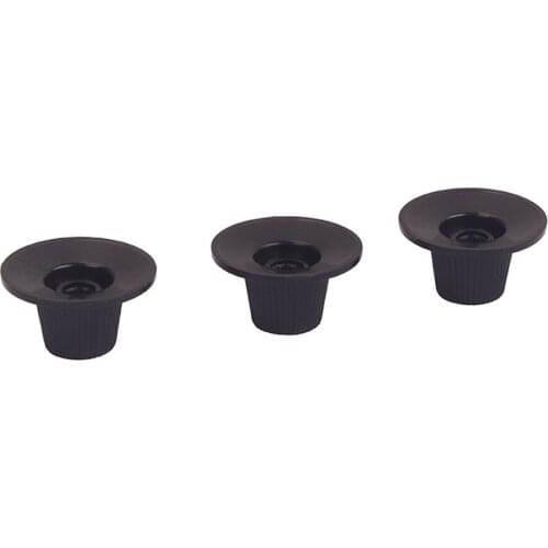 Durable 2 Tone Knobs + 1 Volume Knob Set for Guitar Bass Amplifier Accessory 1V 2T Black