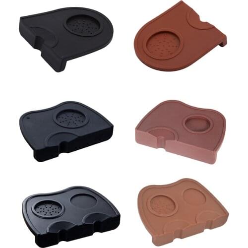 Anti-skid Coffee Tamper Mat Espresso Pad Coffee Tamping Holder Tampers Rubber Corner Pad Silicone Coffeeware Tamping Mat