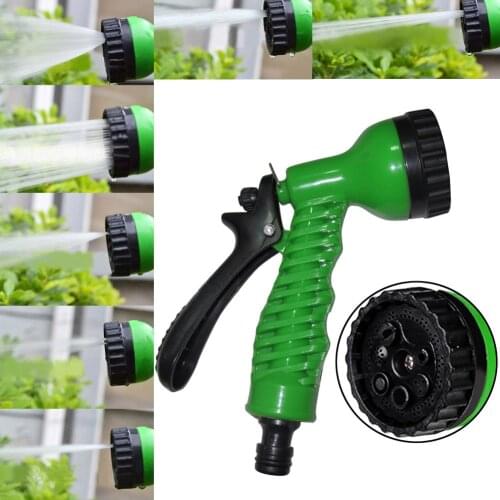 NEW 7 Pattern Hand Tools Car Water Sprayer Adjustable Gun Wash Garden Yard Lawn Hose Nozzle Handheld High Pressure Gun Plastic