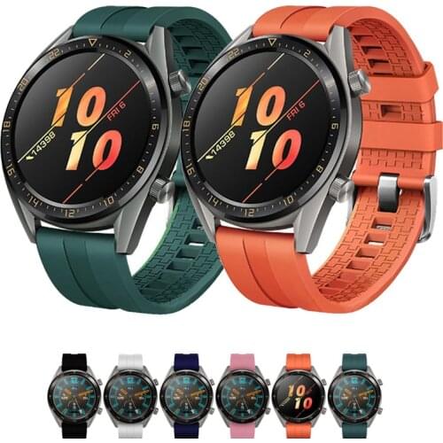 For huawei watch gt 2 strap silicone watchband sports replacement wrist strap for Huawei watch gt2 42mm 46mm bracelet band