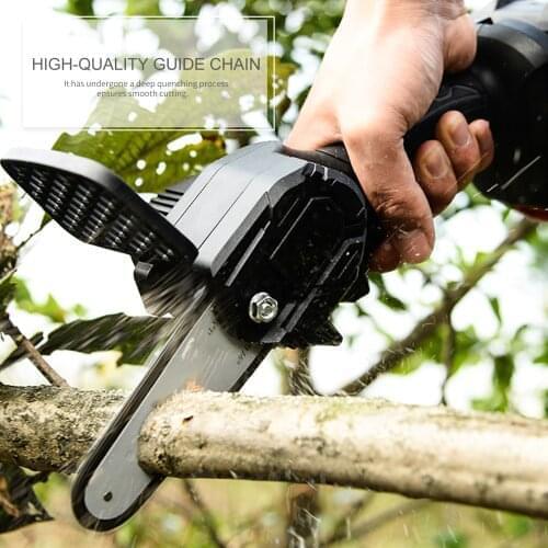 Chainsaw Handheld Rechargeable Powered Chainsaw Electric Protable Chainsaw Wood Cutter Pruning Shears Chainsaw for Tree Wood