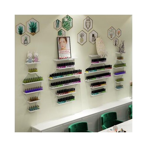 Nail polish rack perfume rack nail polish rack wall hanging lipstick makeup shelving rack nail oil glue shelf display rack