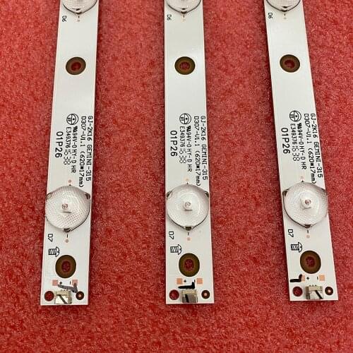 3pcs LED backlight strip for 32PHT4201/60 32PFT4131 32PHH4101 KDL-32R330D 32LJ500V 32LH500D 32PFS6401 32PHS5301 32PFS5501 01N26