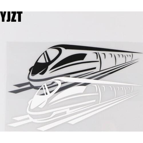 YJZT 17.2CM*6.7CM Train Driving Pattern Vinyl Decal Decor Car Sticker 1A-0051