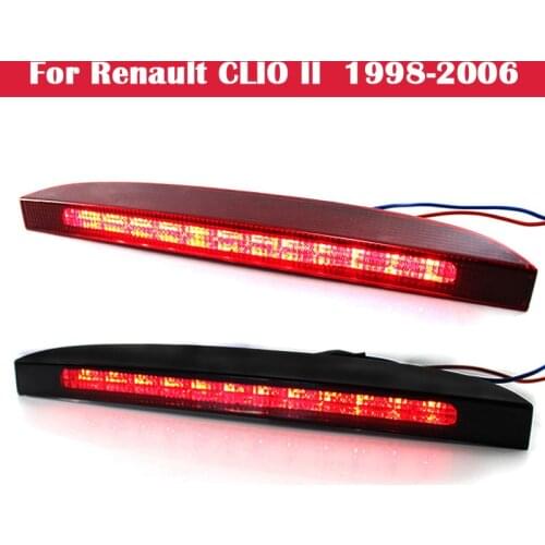 Rear High Third Brake Stop Light Red/Black LED 3rd Third Brake Light For Renault CLIO II 1998-2006