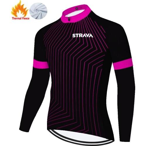 Strava Winter Thermal Fleece Mallots Hombre Equipamento Cycling Jersey Men Maillot Completo Estivo Ciclismo Fietskleding Heren
