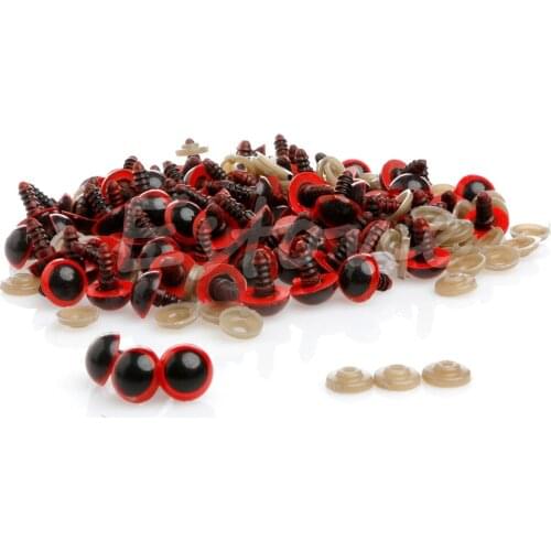 100Pcs/Set 10mm Plastic Safety Eyes for teddy bear Doll Animal Puppet Craft C5AF