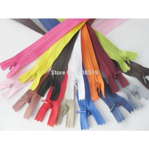 2pcs #3 invisible zippers for dress nylon zipper for skirt/pillow/bag Garment zippers