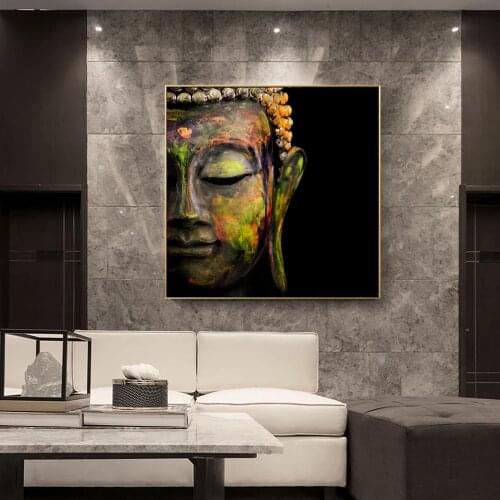 Abstract Wall Art Buddha Posters And Prints Classical Buddhism Canvas Art Wall Paintings Abstract Wall Pictures For Living Room