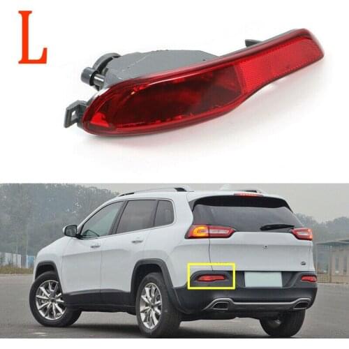 Car Right Rear Bumper Light Reflector Lamp For Jeep Cherokee 2014-2018 Accessori Auto Red Car Rear Light Tail Light