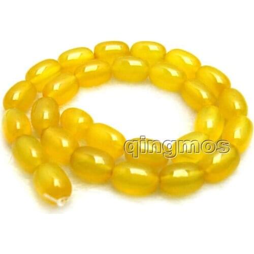 Big 10*14mm Column shape yellow Natural beads Loose Beads strand 15"-los679 Wholesale /retail