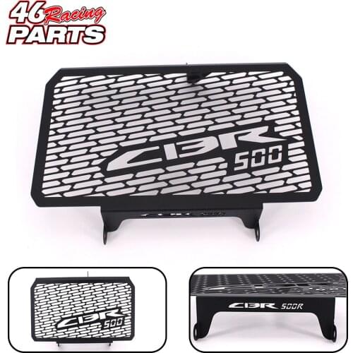 Black Motorcycle Accessories Radiator Guard Protector Grille Grill Cover For Honda CBR 500R CBR500R CBR 500 R 2013-2019