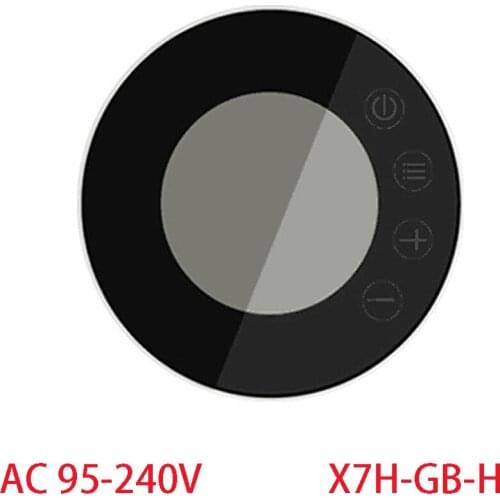 MINCO X7H-GB Black Temperature Controller 95-240V 16A Thermostat for Electric Floor Heating