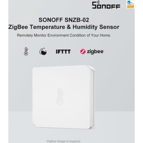 SONOFF Temperature Sensor Smart Air Pressure Humidity Environment Sensor Smart control Zigbee connection For Smart Home