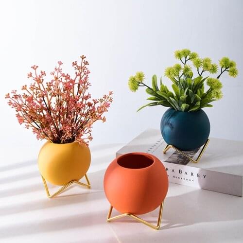 Vase Decoration Ceramics Nordic ins Morandi Small Fresh Creative Living Room Meal Desktop Flower Arrangement Dried Flower Decor