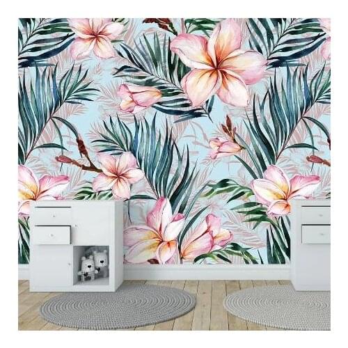HD Photo Wallpaper Mural Flower Wall Paper for Living Room Bedroom Wallpapers Hotel Office Decor Papel De Parede Floral Murals