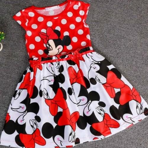 2-6Years Kids Girl Dress Toddler Baby Short Sleeve Dresses Summer Children Clothing Girls Cotton Princess Dress Kids for Girls