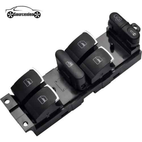 Master Power Window Control Switch Button For VW 99-04 GTI Golf 4 Jetta MK4 BORA BEETLE Passat B5 B5.5 3BD 959 857