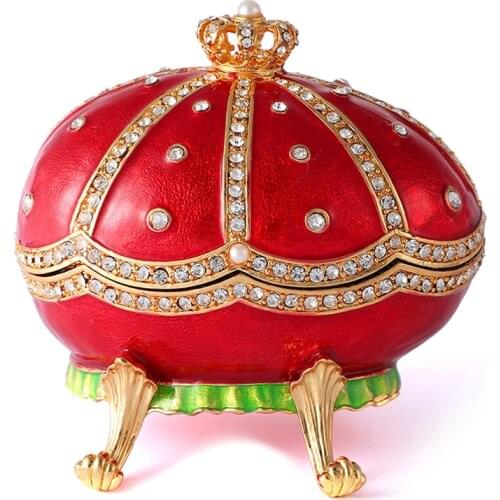 FLETCHER Brand Metal Exquisite Artificial Little Frog in Red Seashell for Home Decoration