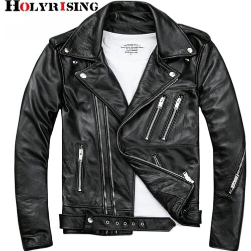 Men cowhide leather coat Genuine Cow Leather Aviation Flight Pilot Leather Jacket Real Cowhide Men Bomber Jacket Slim Black