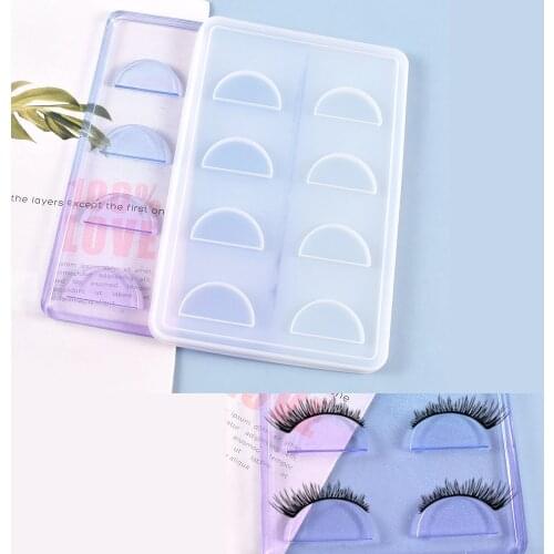 Lash Tray Holder Tool Silicone Mold UV epoxy for Eyelash support jewelry make up tools DIY