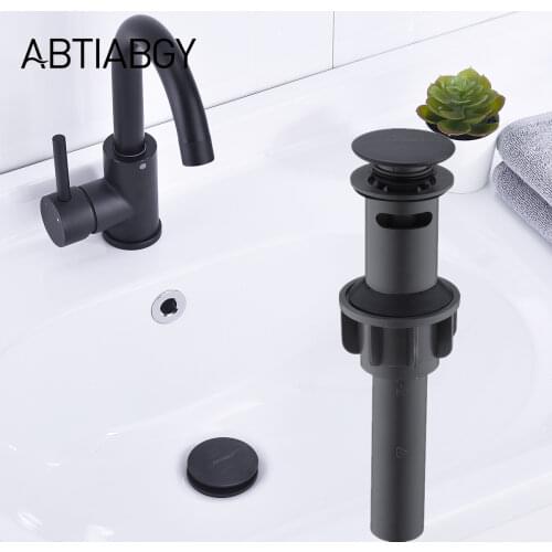 Bathroom Lavatory Basin Pop Up Drain Stopper With Overflow Round Style Water Stopper Sink Vessel Basin Drainer Home Improvement