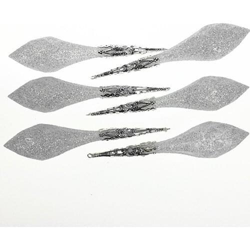 Powder Acrylic Icicle Christmas Tree Ornament for Christmas ornaments or Wedding arrangement 10cm