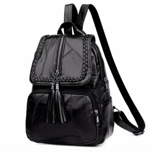 2020 Brand Minimalism Female Backpack Pu Leather Youth Women Bagpack Beautiful Fashion Girl Casual Rucksacks Lady Shoulder Bag