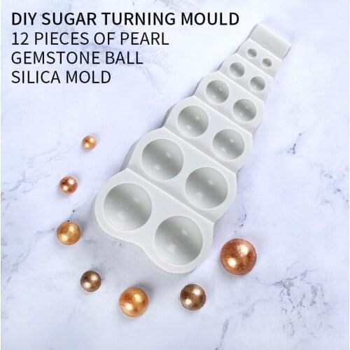 Silicone Cake Model Chocolate Fudge Mold Large Small Multi Size Pearl Ball Shape DIY Baking Kitchen Baking Cake Decoration Tool