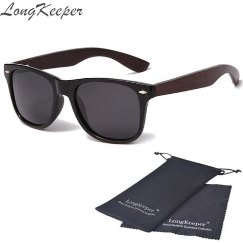 Classic Wooden Sunglasses Men Women Square Polarized Spring Legs Driving Goggles Gift Set UV400 Gafas De Sol Hombre