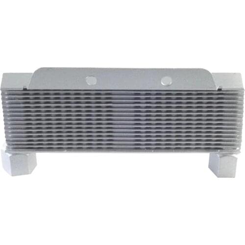 Universal Motorcycle Oil Cooler Cooling Radiator Silver Motorbike ATV Bikes