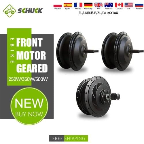 250W 350W 500W Ebike High Speed Ebike Brushless Gear Front Hub Motor Wheel Drive 36V 48V For Electric Bicycle Conversion Kit