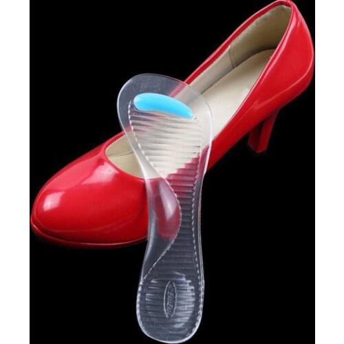 1 Pairs Silicone Gel Pad Shoes Insole Non-Slip Sandals High Heel Arch Cushion Support Woman Insoles Massage Shoes Cushion Pads