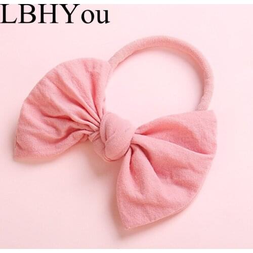 1pcs Newborn Baby Girls Bows Nylon Head Bands,Soft Stretchy Big Knotbows Nylon Hairbands,Toddler Infants Girls Hair Accessories