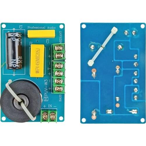 200W 3 Way Frequency Divider Crossover Treble Mid Bass Square Dance Bookshelf Sound Quality Improvement Free Welding 2PCS