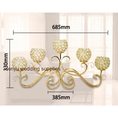 30 days sent )New style Crystal Candle Holder/Acrylic Crystal Table Candlesticks Wedding Centerpiece senyu0585