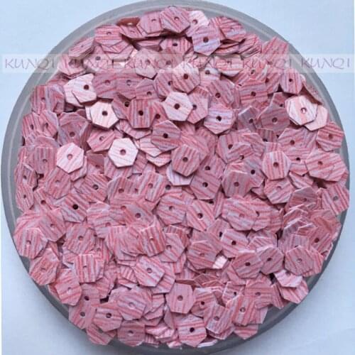 4200pcs/lot 5mm Small Hexagonal Flat Loose Sequin Paillette Sewing,Wedding Craft,Women Kids DIY Garment Acc Zabra Stripe Pink