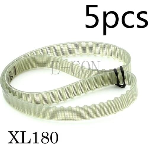 5pcs 180XL Timing Belt L039 90Teeth Width 0.39inch(10mm) with White Prusa Mendel Cords PU XL Positive Drive Pulley for Motor