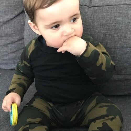 Children Camouflage Suit 2019 Kids Spring and Autumn Sets New Kids Boys Two-piece Sport Set Beautiful Baby Boy Sets 0 1 2 3 Year