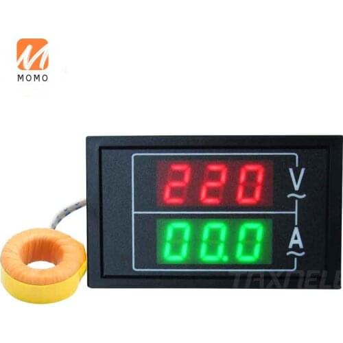 Dual LED Digital AC100-300V Voltage Amps Meter Digital AC Voltmeter Ammeter frequency meter 100A ac digital panel voltmeter