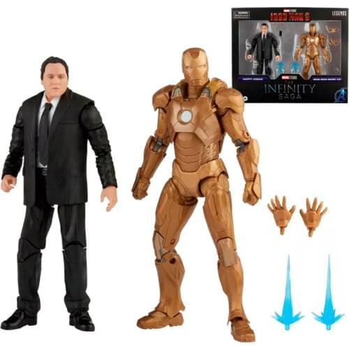 Hasbro Marvel Legends Iron Man 3 Mk21 Happy Hogan 6 Inches Infinity Saga Character Limited Set Action Figure Collection Model