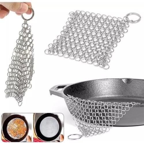 Ring Stainless Steel Kitchen Cloth Cleaning Ball Kitchen Household Dish washing Ring Stainless Steel Pot Net Brush Pot Ball