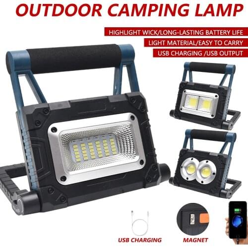 Powerful 3600mAh Solar LED Flood Lamp Outdoor Waterproof Lantern USB Rechargeable Bulb Tent Light Emergency Portable Lanterns