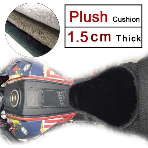 REESSOR Motorcycle Plush Mesh Cushion for Summer / Winter 1.2cm/1.5cm/2.5cm Thick Seat Cover Electric Vehicle Travel Trip Bikes